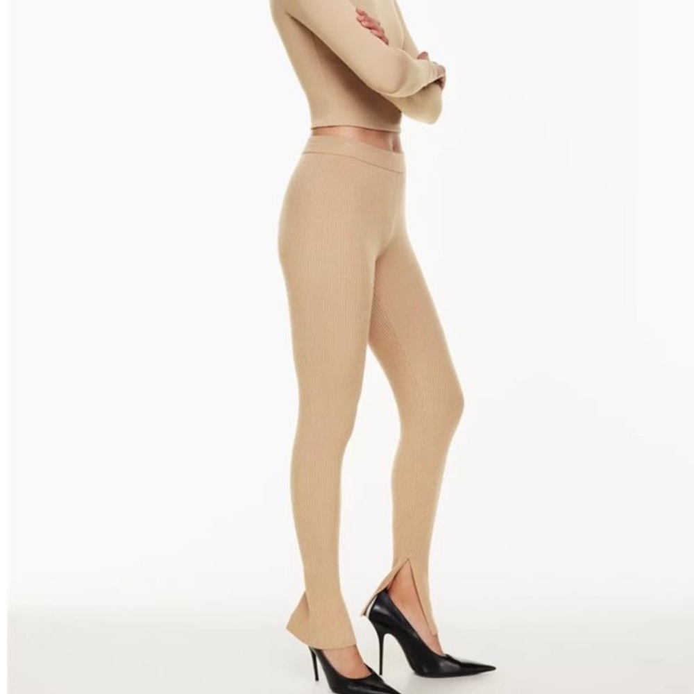 Babaton Distill Knit leggings with side slits
